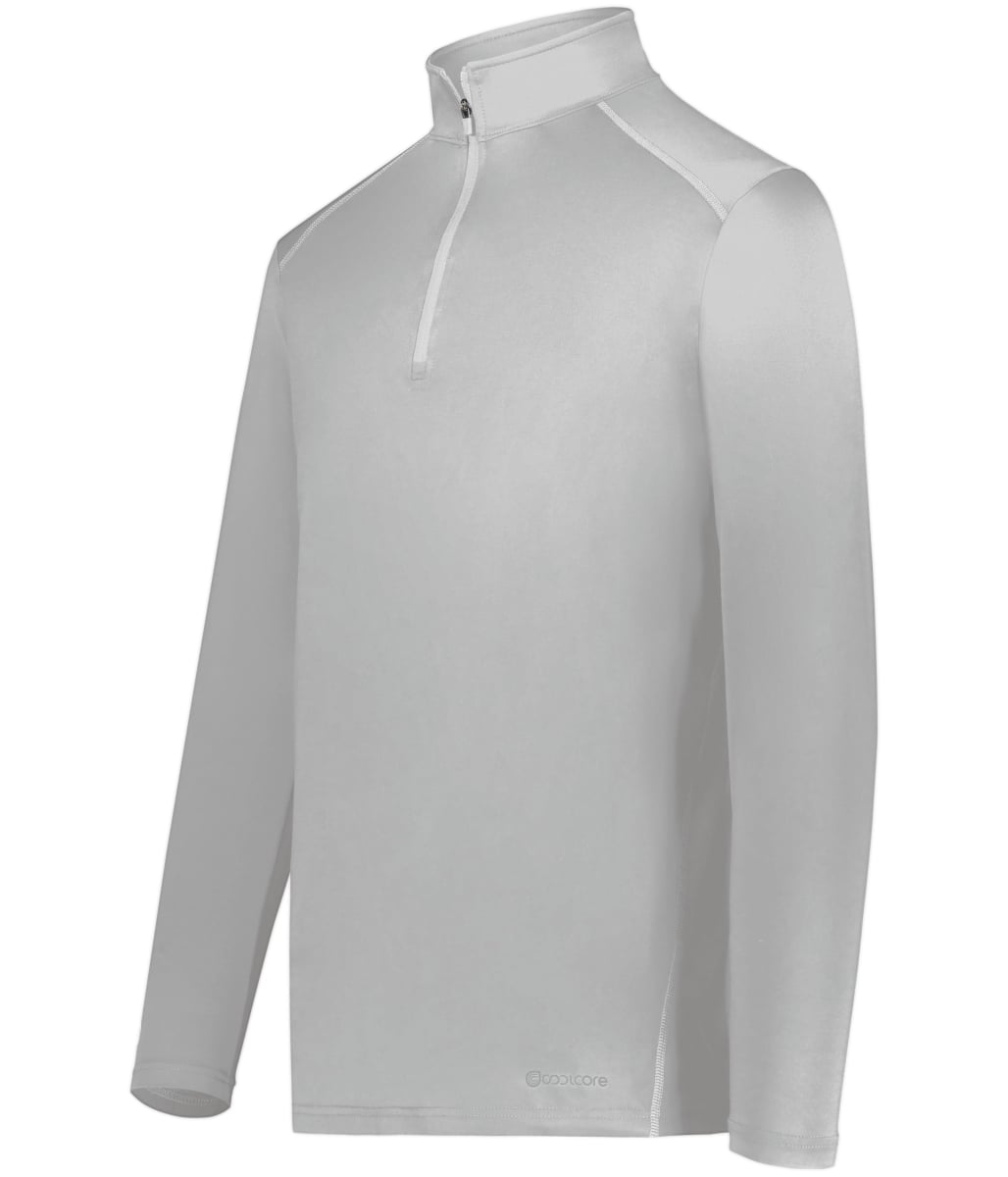222140.009.S 0.25 Zip Pullover, Athletic Grey - Small