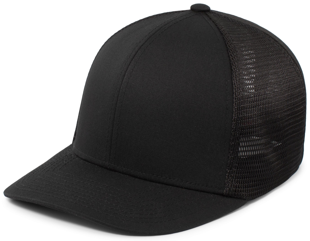 P401.080.S-M Fusion Trucker Cap, Black - Small & Medium