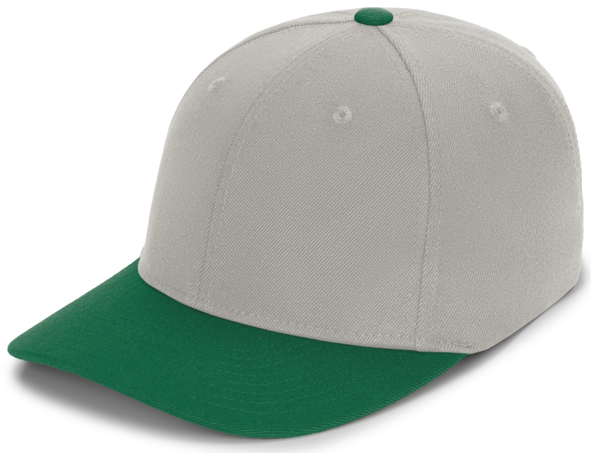 P821.47P.XS Pro-Wool Pacflex Cap, Silver & Dark Green - Extra Small