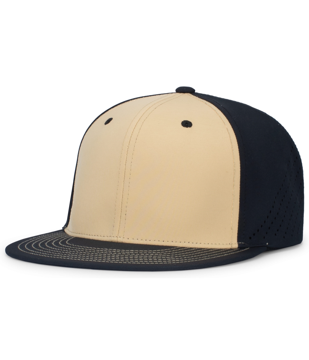 ES471.42S.XS Premium Lightweight Perforated PacFlex Cap, Vegas & Black - Extra Small