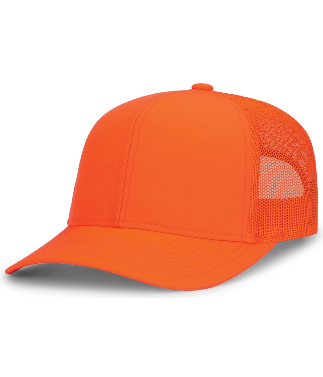 104C.98M.OS Trucker Snapback Cap, Blaze Orange - One Size