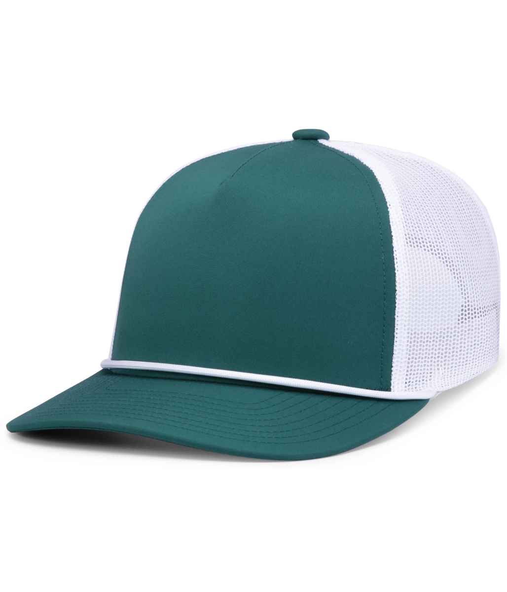 P423.30U.OS Weekender Trucker Cap, Dark Teal & White - One Size