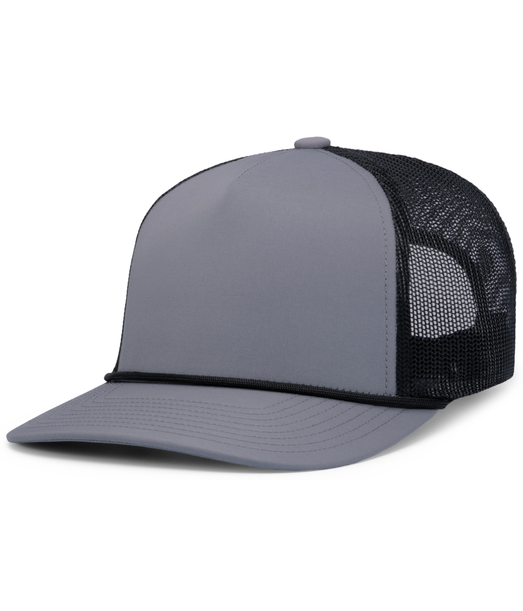 P423.75Q.OS Weekender Trucker Cap, Graphite & Black - One Size