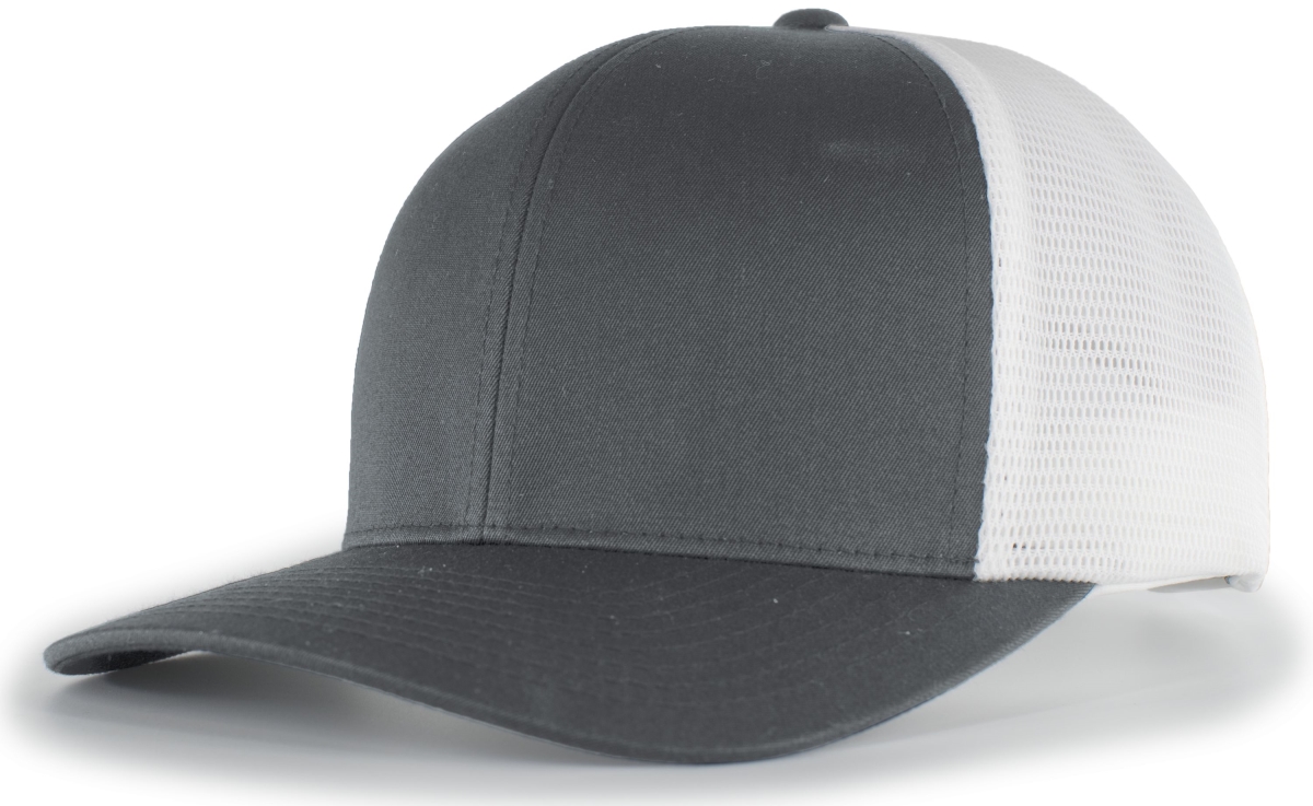 P151.197.OS Trucker PacFlex Snapback Cap, Graphite & White - One Size