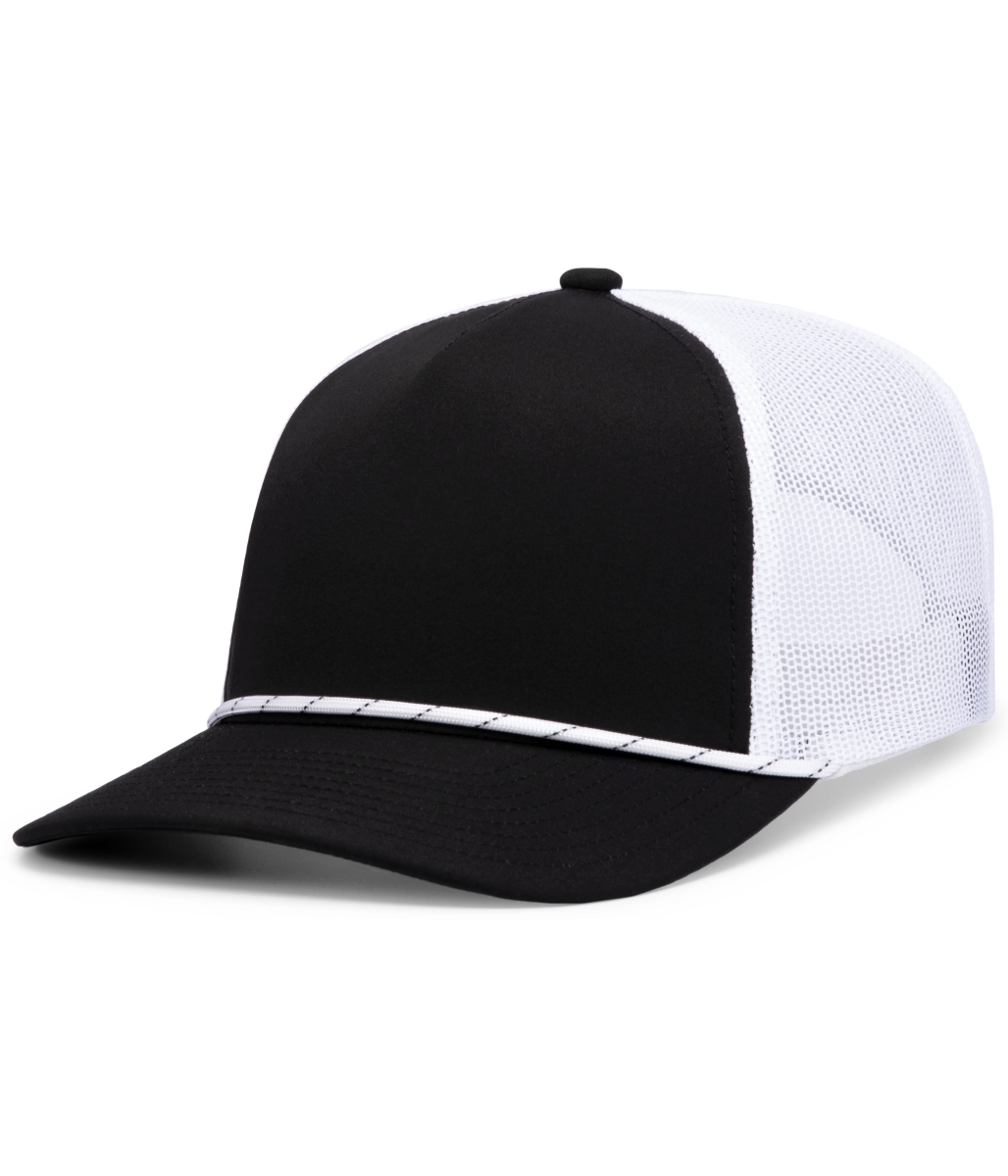 P423.419.OS Weekender Trucker Cap, Black & White - One Size