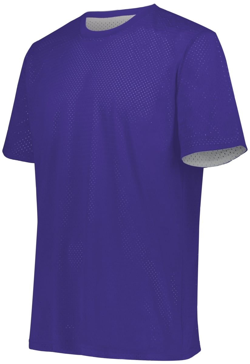 Short Sleeve Mesh Reversible Jersey, Royal & Gold - Small