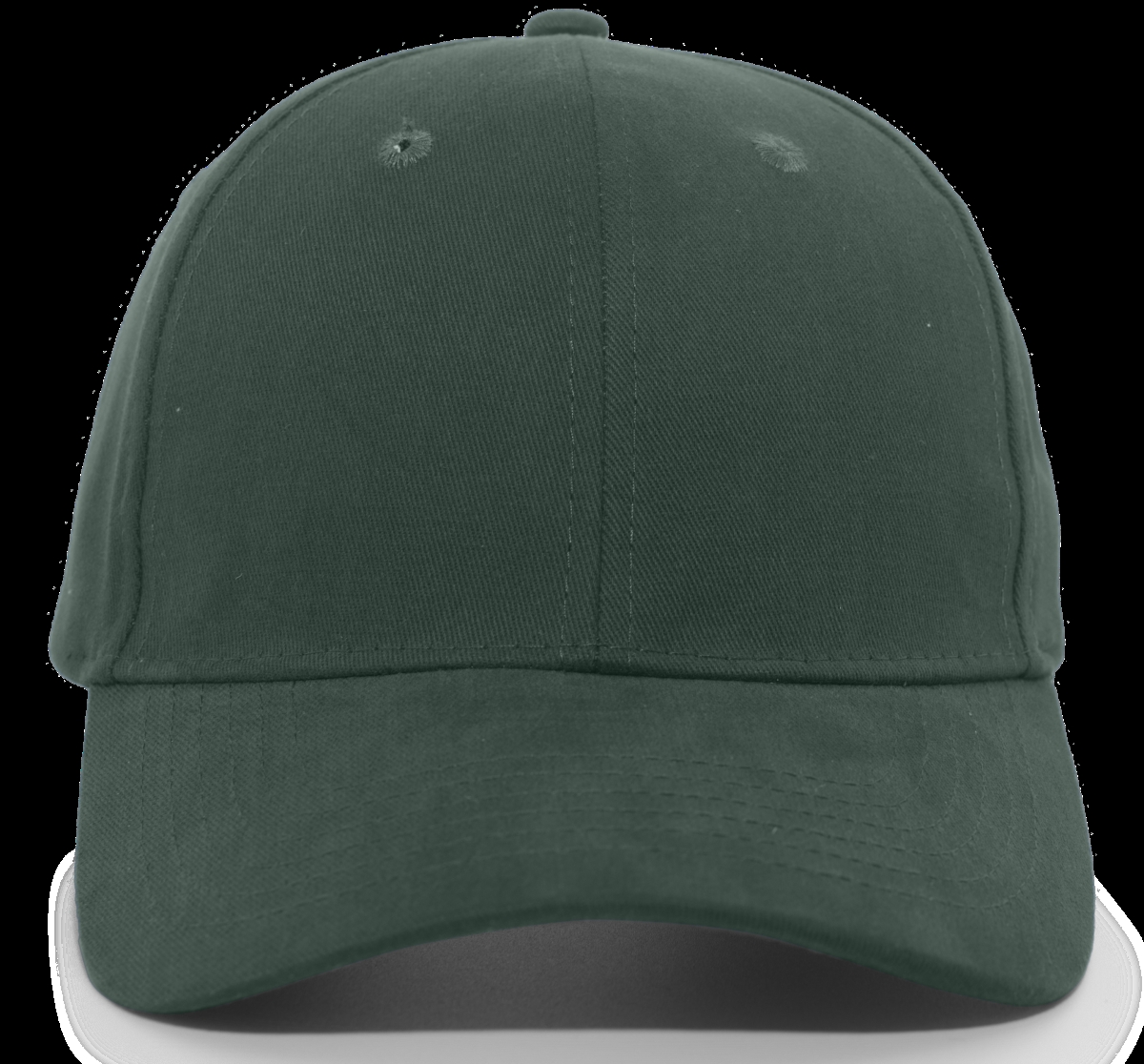 101C.031.OS Brushed Cotton Twill Hook & Loop Adjustable Cap 2, Hunter - One Size