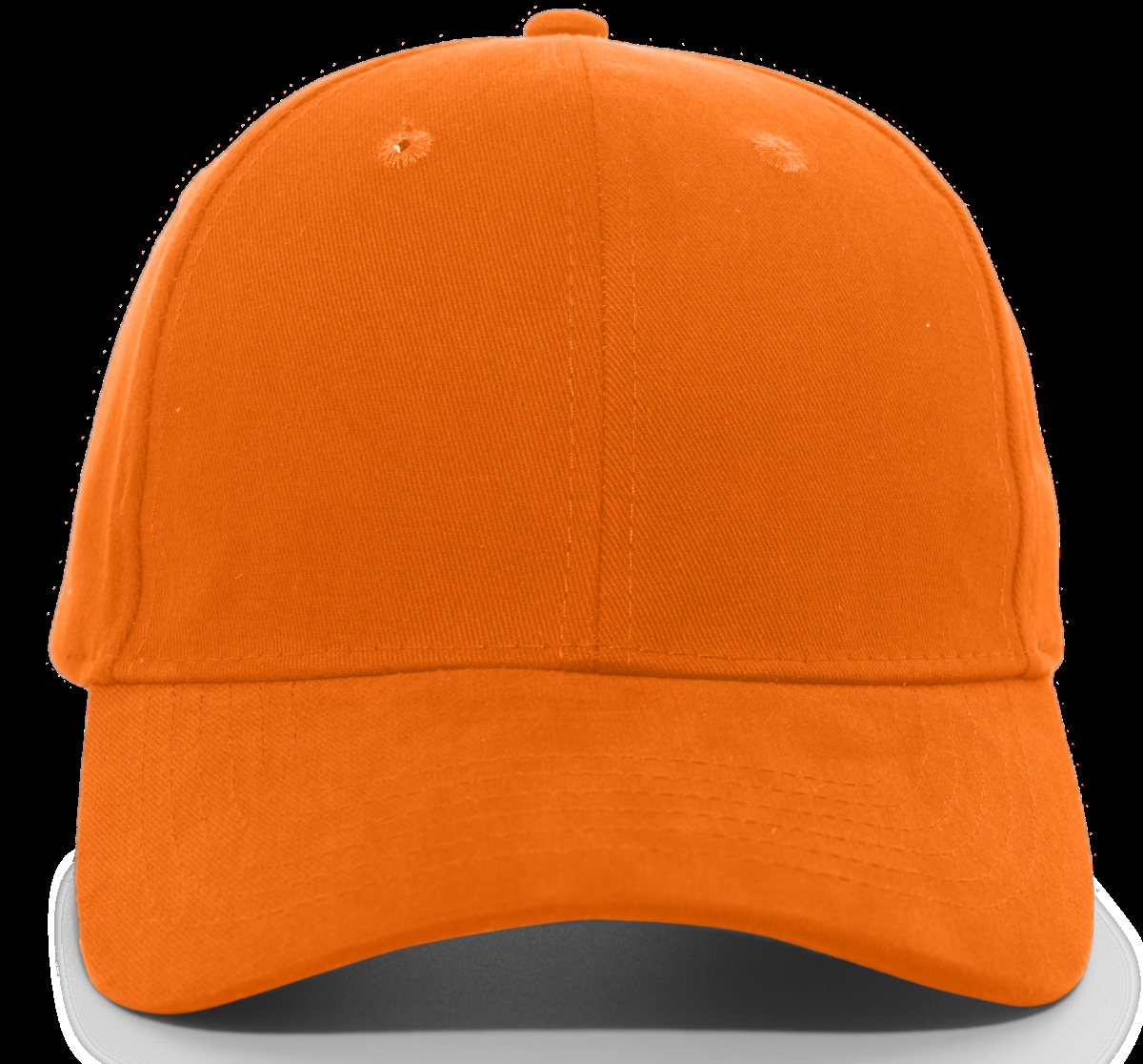 101C.04Q.OS Brushed Cotton Twill Hook & Loop Adjustable Cap 2, Mango - One Size