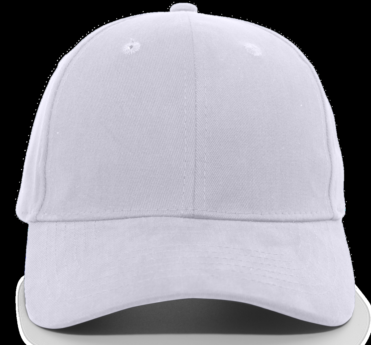 101C.099.OS Brushed Cotton Twill Hook & Loop Adjustable Cap 2, Silver - One Size