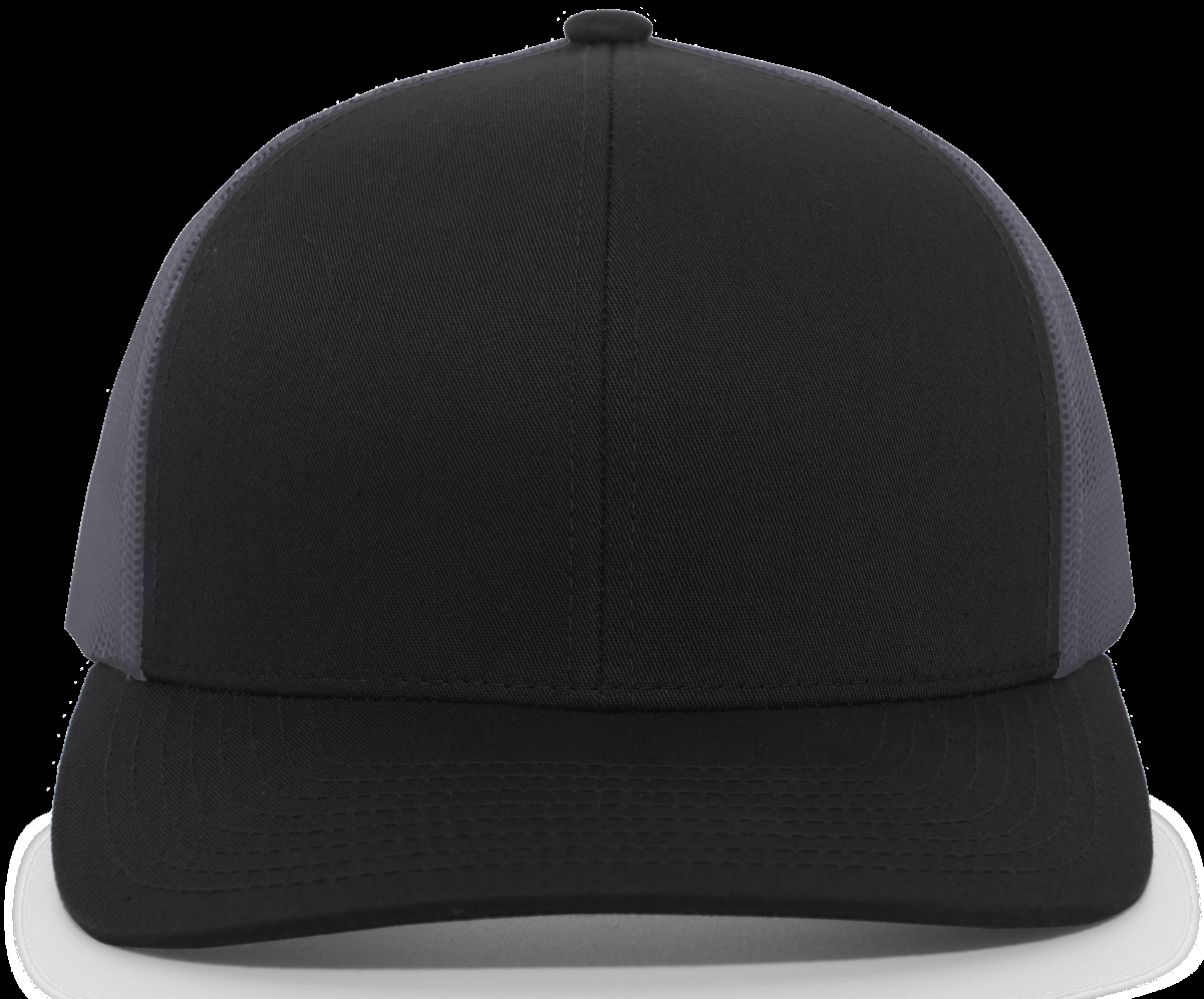 104C.Q92.OS Trucker Snapback Cap, Black & Graphite - One Size