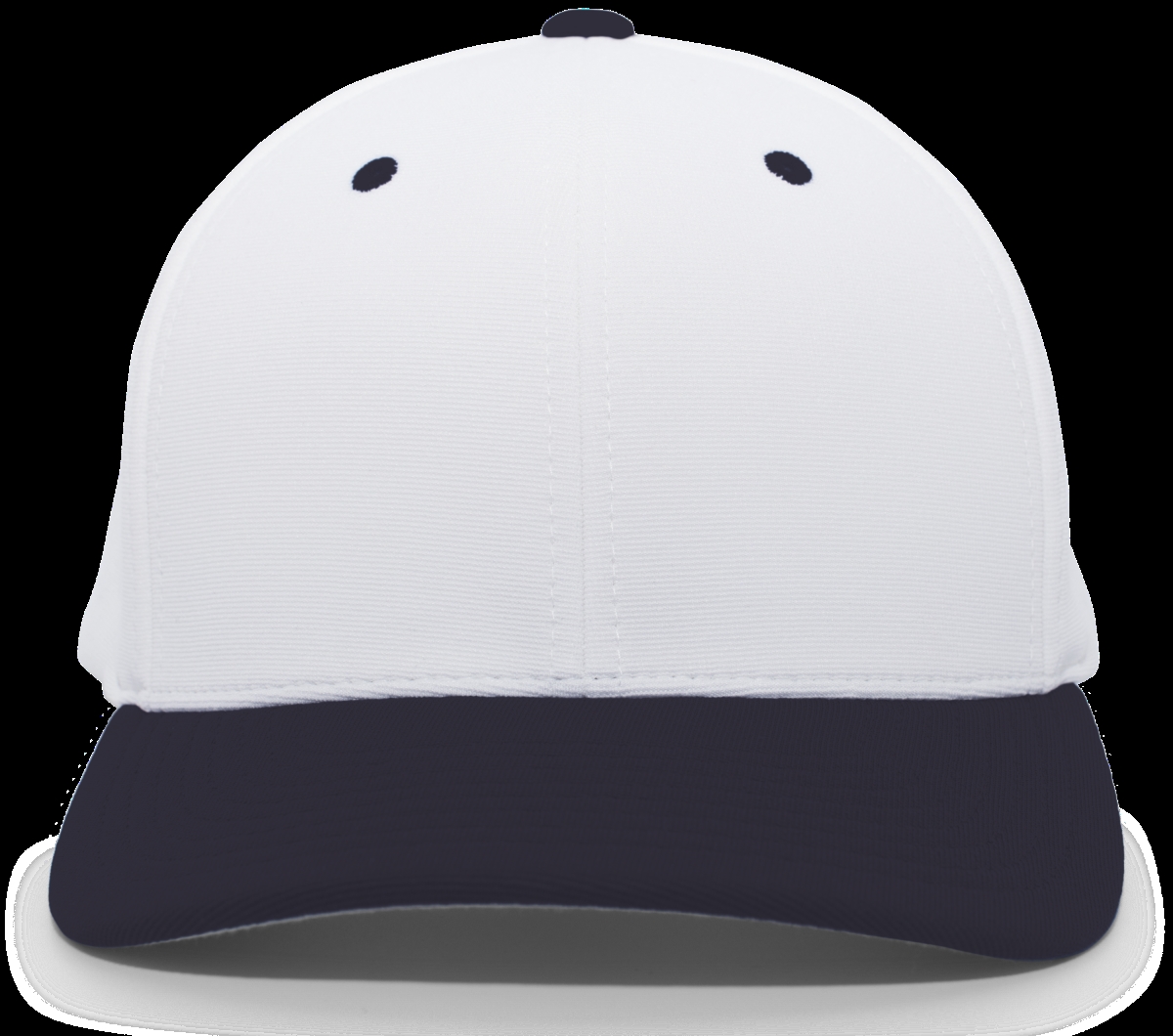 498F.221.L-XL M2 Performance Flexfit Cap, White & Navy - Large & Extra Large