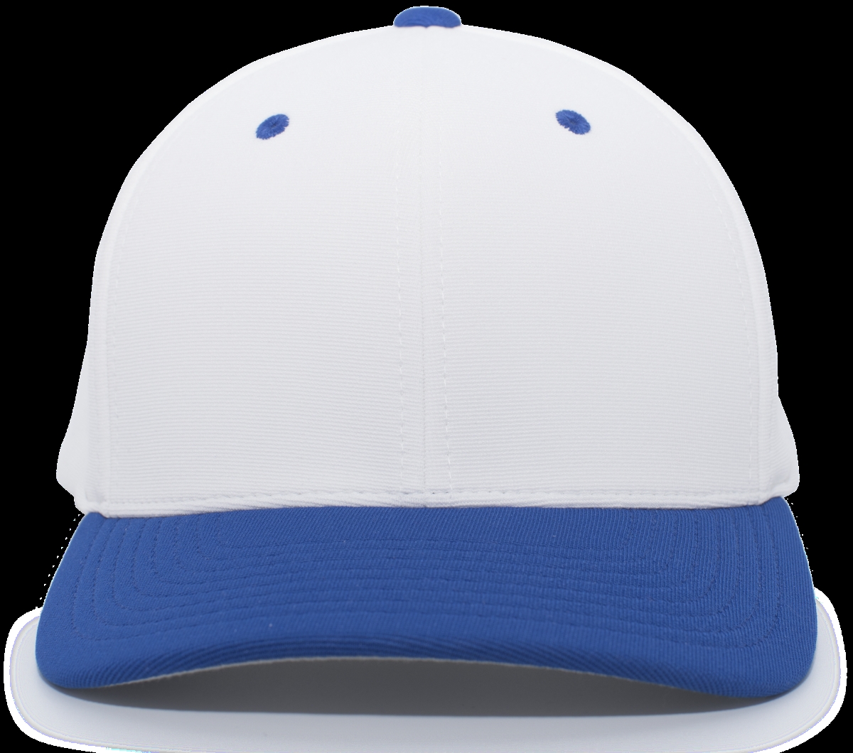 498F.220.S-M M2 Performance Flexfit Cap, White & Royal - Small & Medium