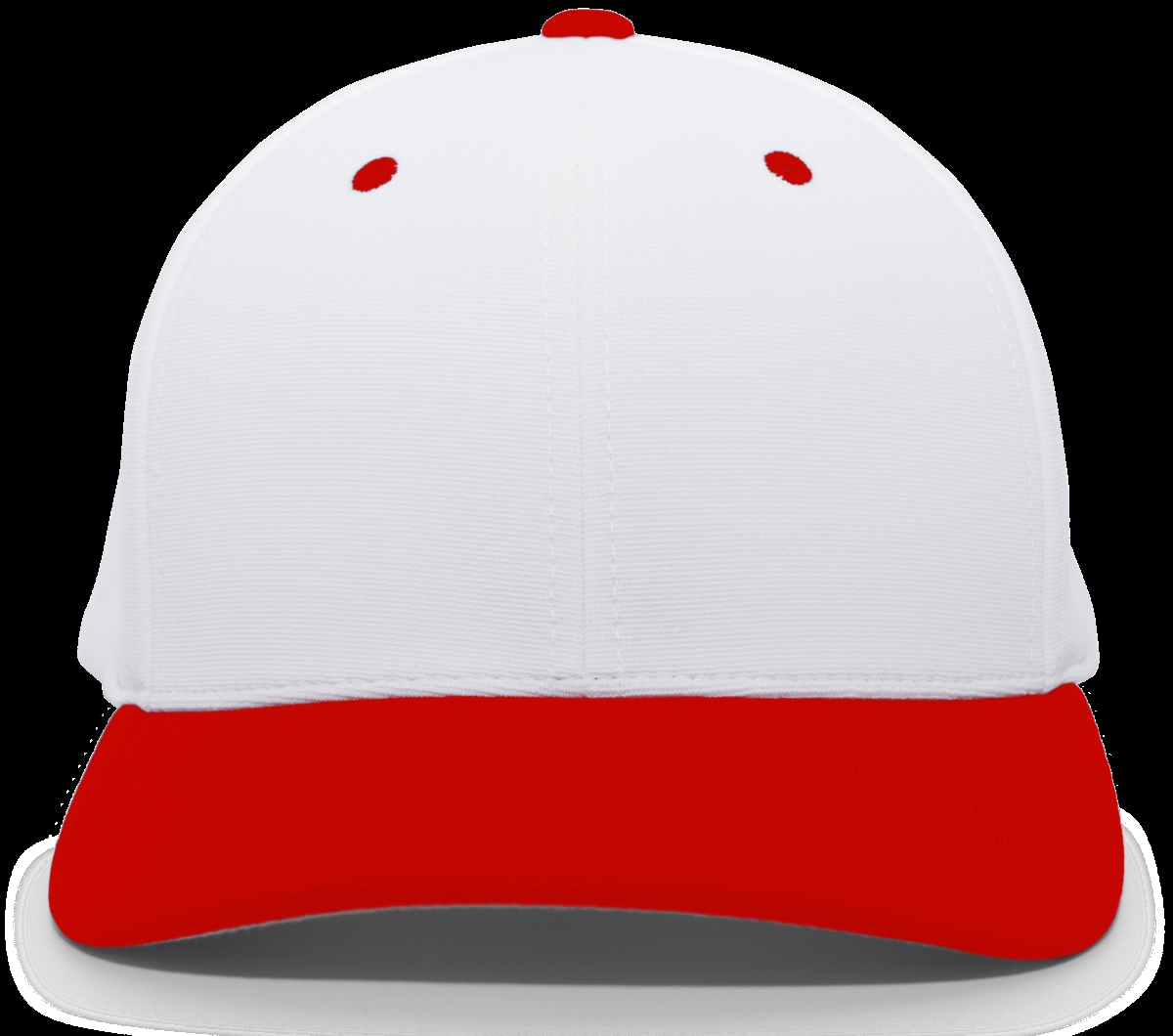 498F.225.XS M2 Performance Flexfit Cap, White & Red - Extra Small