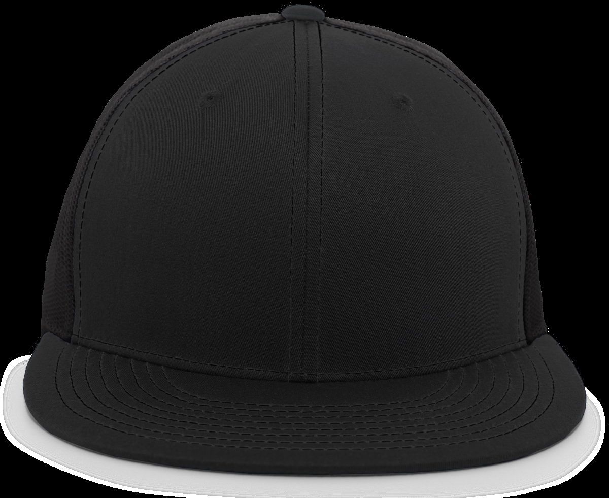 4D3.080.OS D-Series Trucker Snapback Cap, Black - One Size