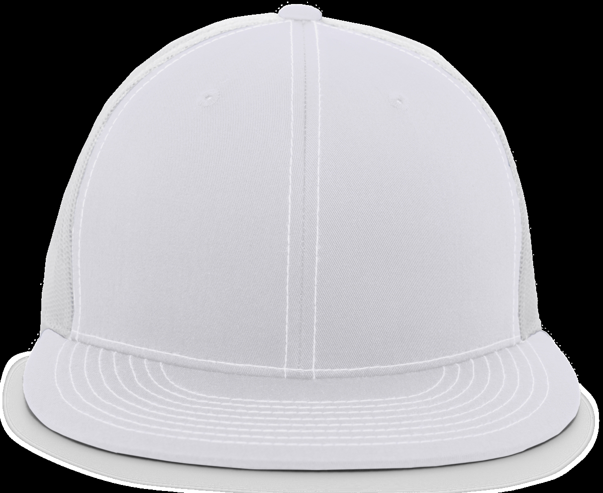 4D3.099.OS D-Series Trucker Snapback Cap, Silver - One Size