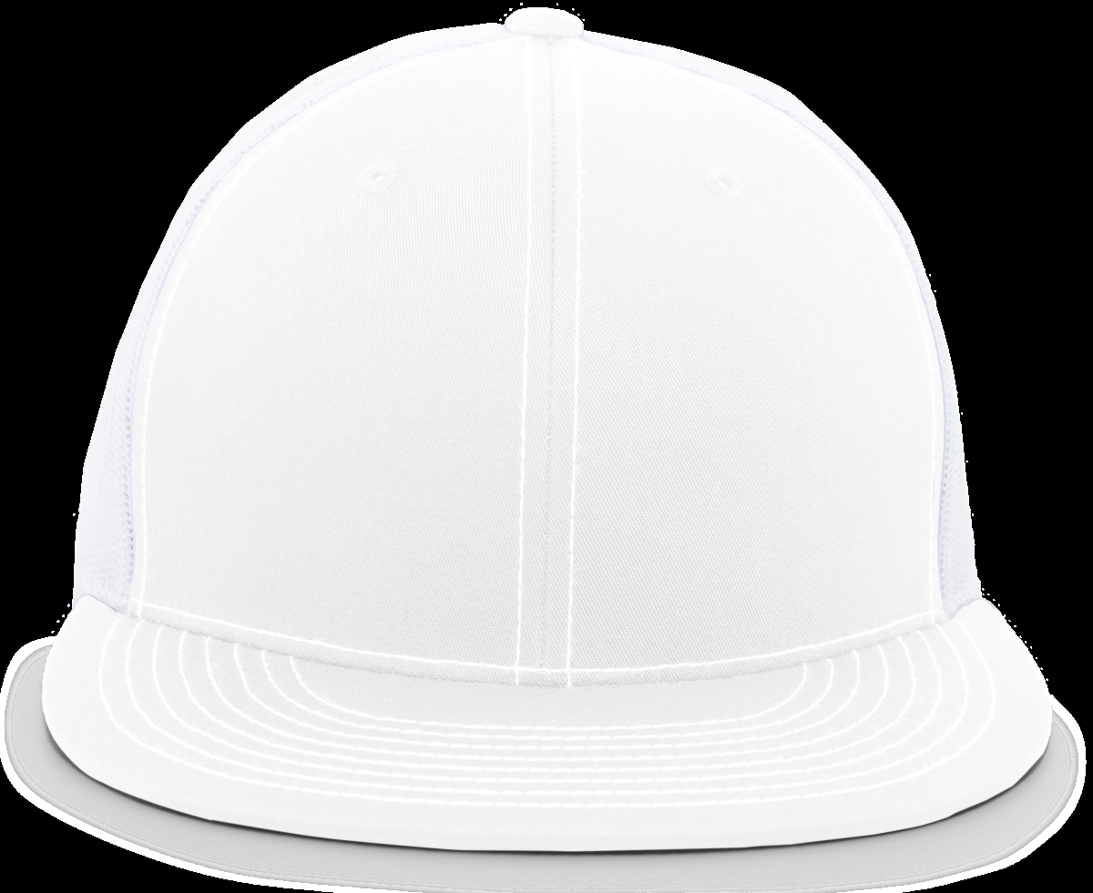 4D3.005.OS D-Series Trucker Snapback Cap, White - One Size
