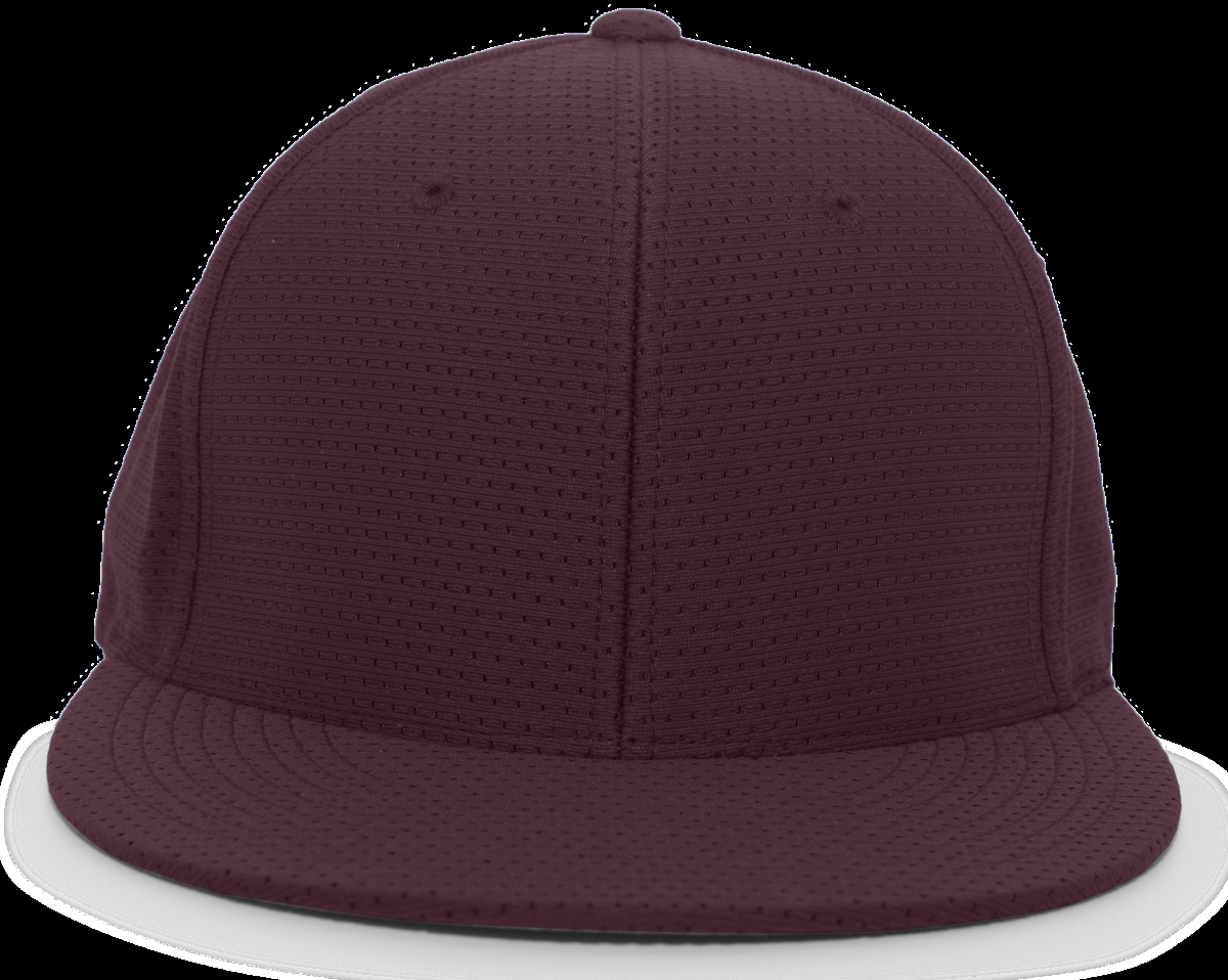 ES818.045.XS Performance Air Jersey Flexfit Cap, Maroon - Extra Small
