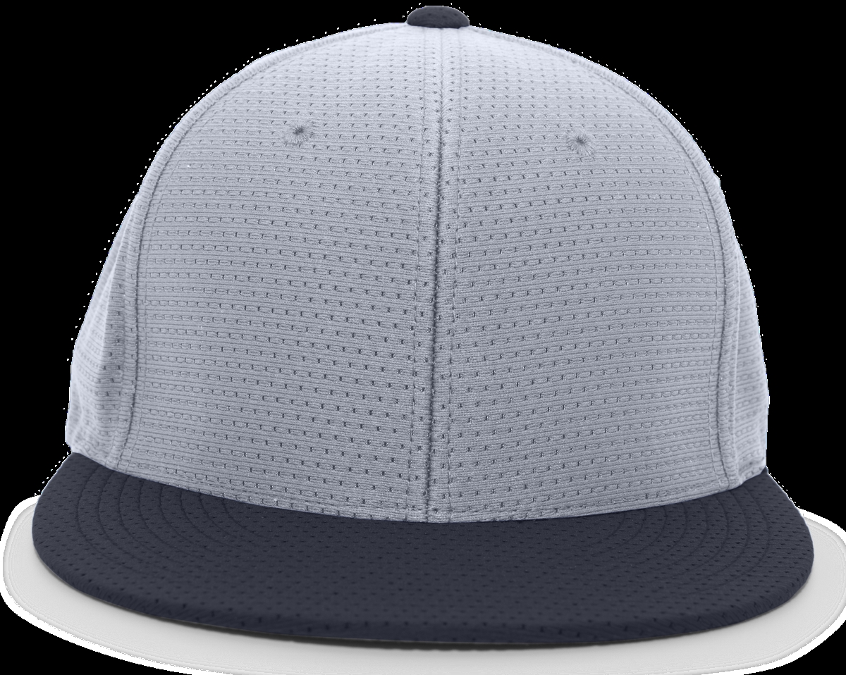ES818.169.S-M Performance Air Jersey Flexfit Cap, Silver & Navy - Small & Medium