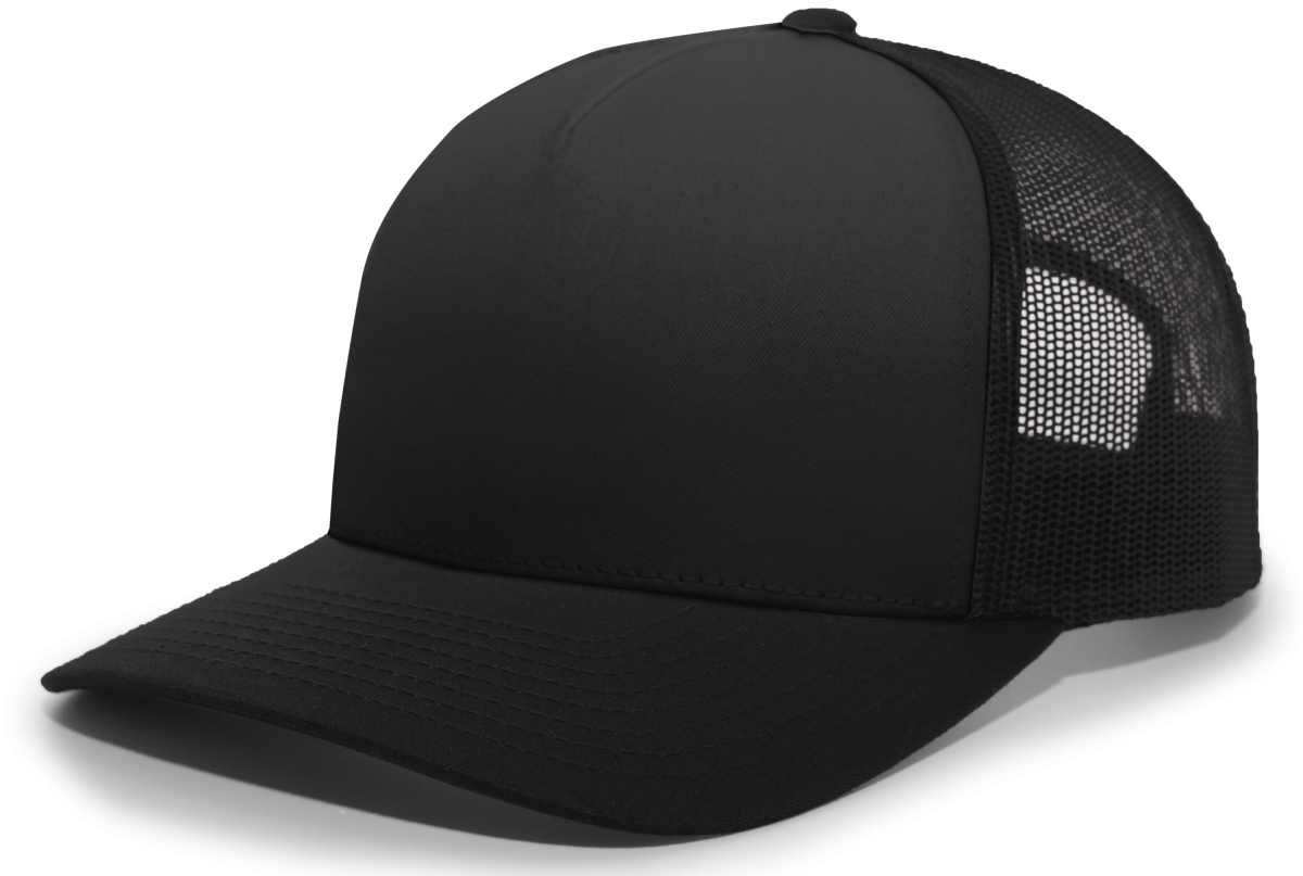 5-Panel Trucker Snapback Cap, Navy & White - One Size