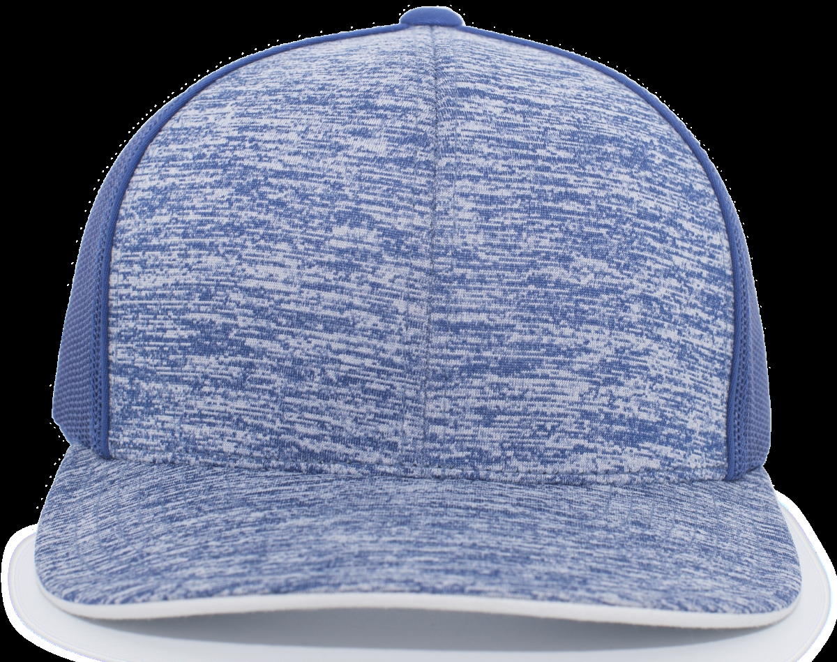 106C.283.OS Aggressive Heather Trucker Snapback Cap, Royal - One Size
