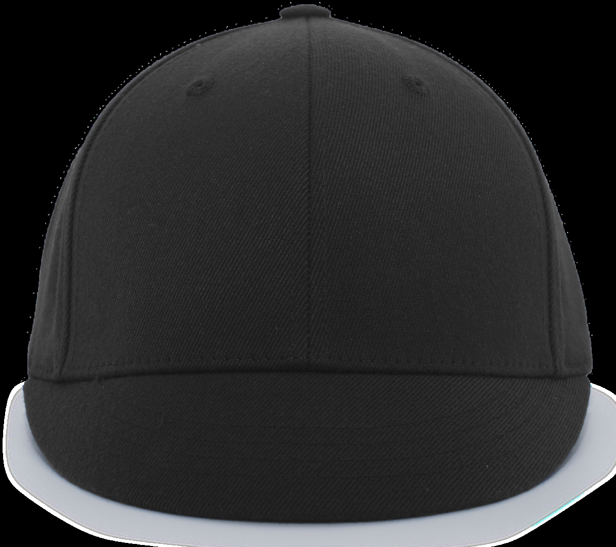 875U.080.S-M Wool Plate Umpire Flexfit Cap, Black - Small & Medium