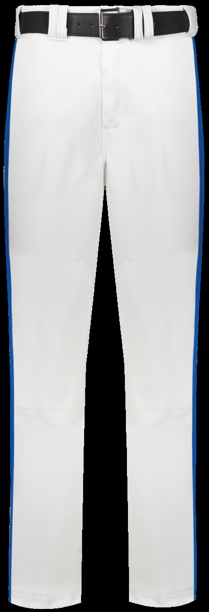 R14DBB.WRO.XS Youth Piped Change Up Baseball Pant, White & Royal - Extra Small