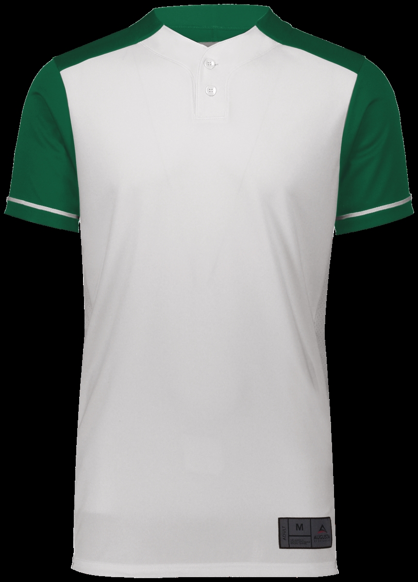 Picture of ASI 1568.232.2XL Adult Closer Jersey&#44; White & Dark Green - 2XL