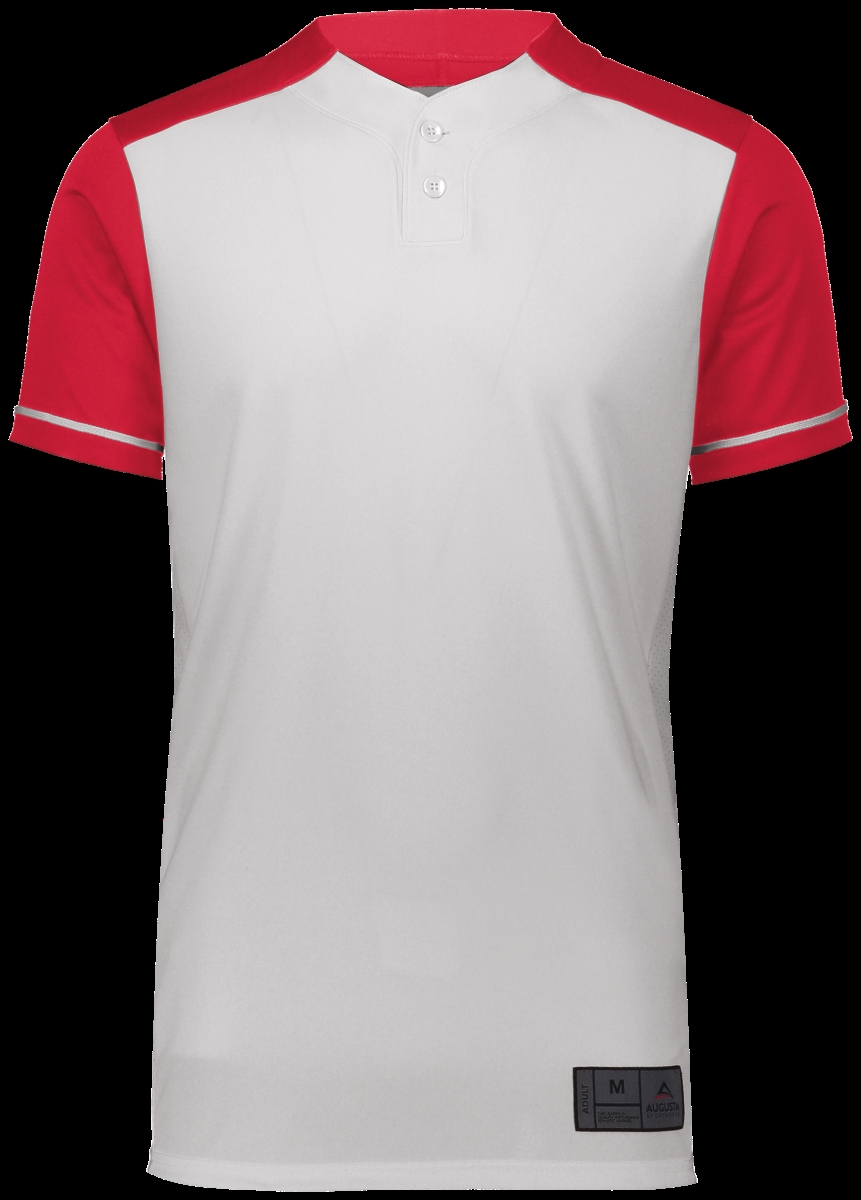 Picture of ASI 1568.235.L Adult Closer Jersey&#44; White & Scarlet - Large