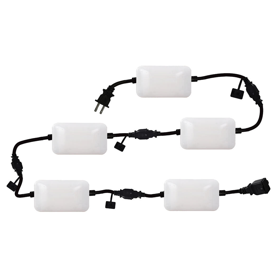 7500 Lumen LED Linkable 50ft String Light with 5 Adjustable Light Heads