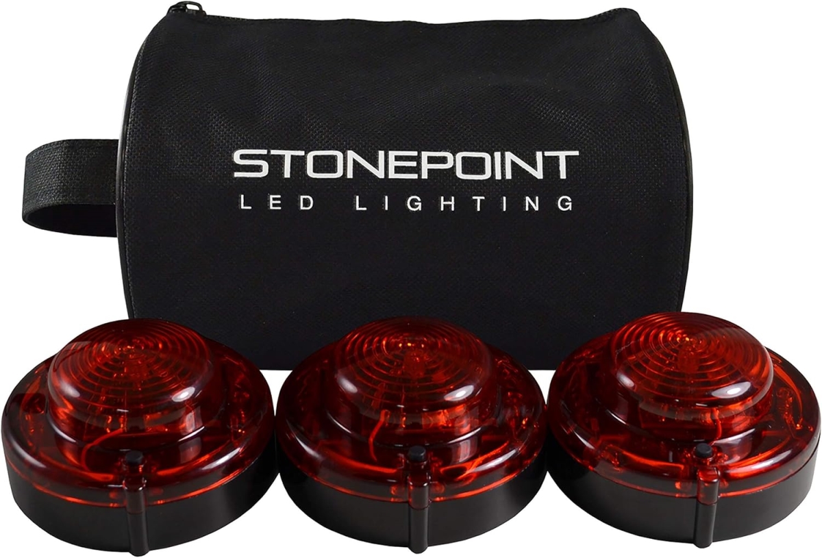 EB3-R LED Road Flare Kit - Set of 3