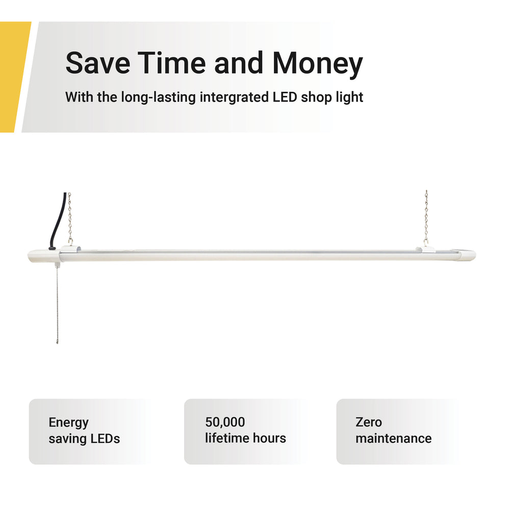 WX-SL45000N 4 ft. 5000 Lumen LED Shop Light - 42W Non Linkable