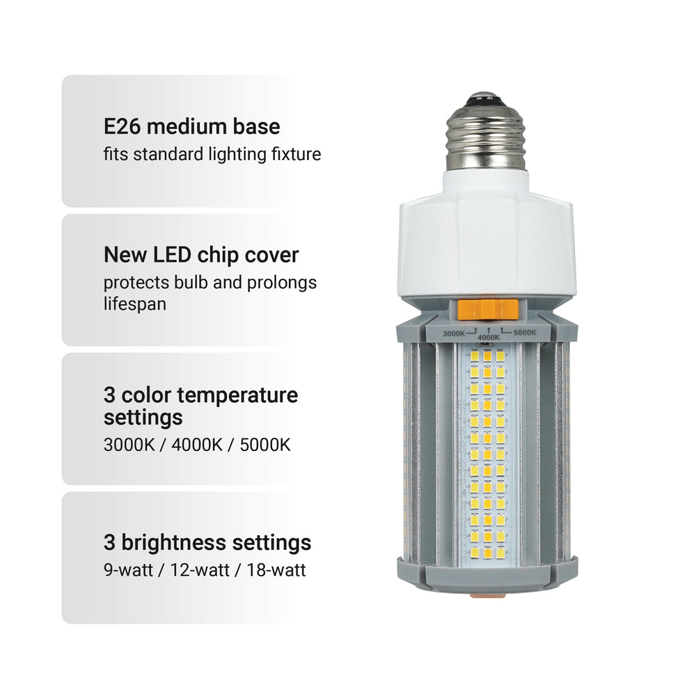 GT-CB-26CCTP 2600 Lumen LED Cob Bulb - E26 3CCT Lumen Tough