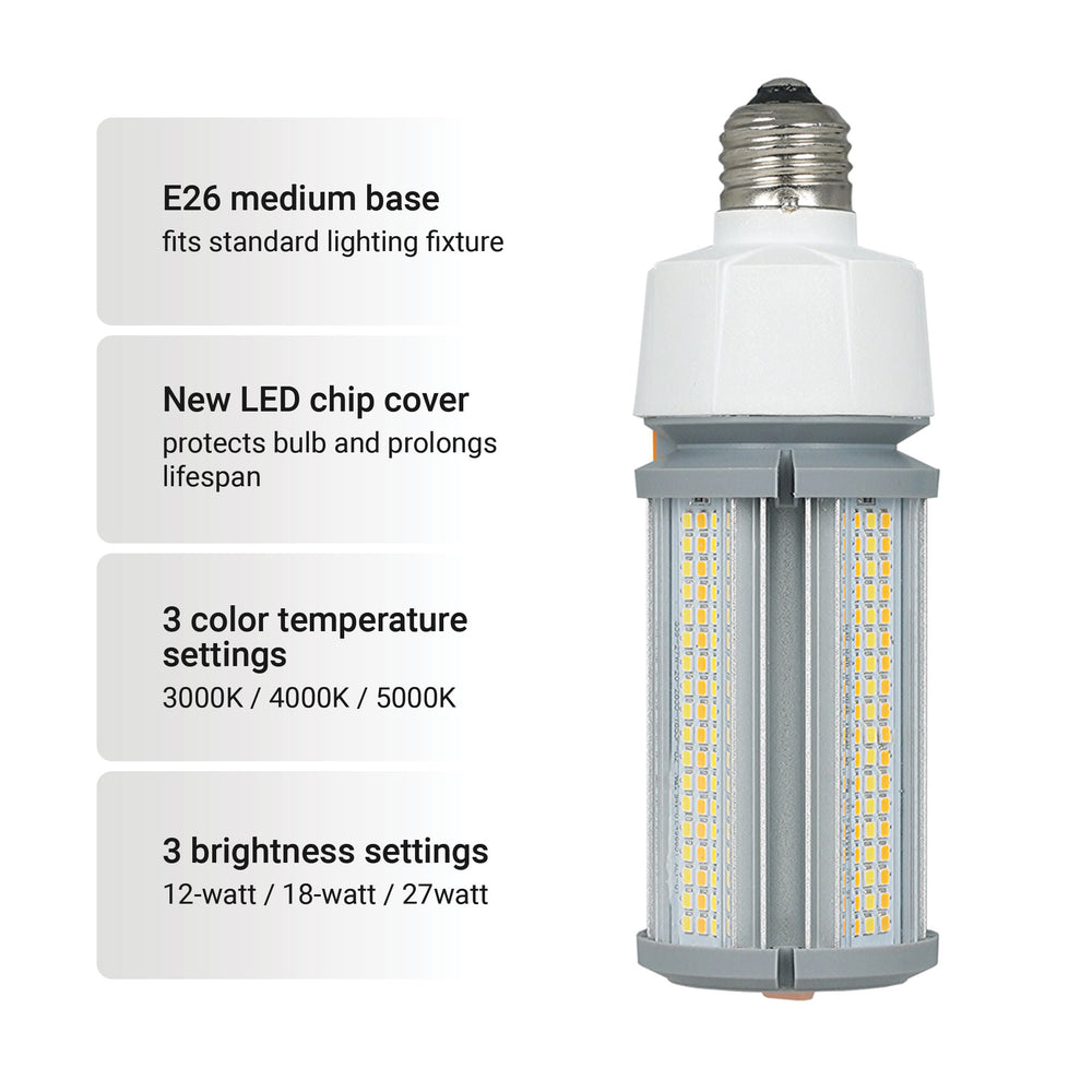 GT-CB-40CCTP 3900 Lumen LED Cob Bulb - E26 3CCT Lumen Tough