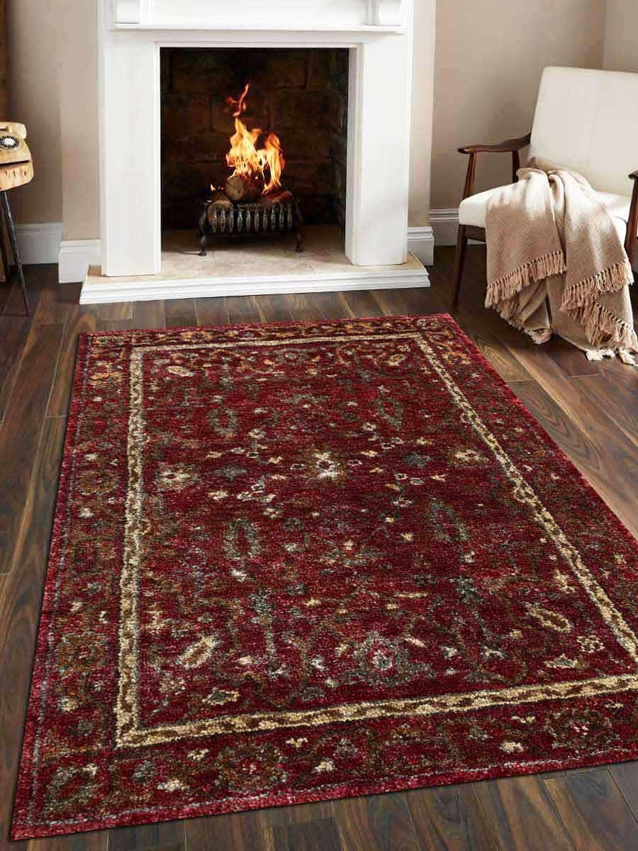 Picture of Glitzy Rugs UBSJ00011K0026A11 6 x 9 ft. Hand Knotted Jute Eco-Friendly Oriental Rectangle Area Rug&#44; Red