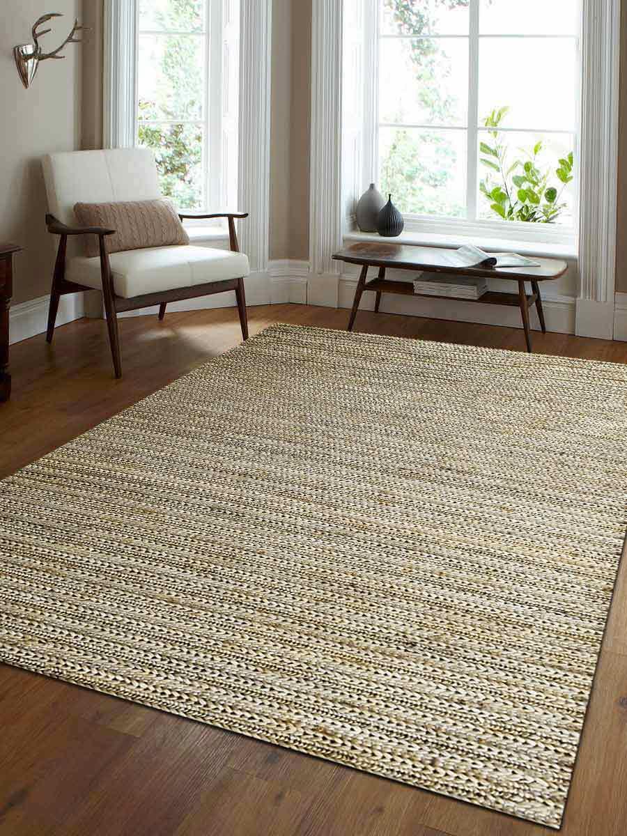 Picture of Glitzy Rugs UBSJ00012S0017A1 Hand Knotted Sumak Jute 3 x 5 ft. Eco-friendly Rectangle Area Rug&#44; Solid - Ivory