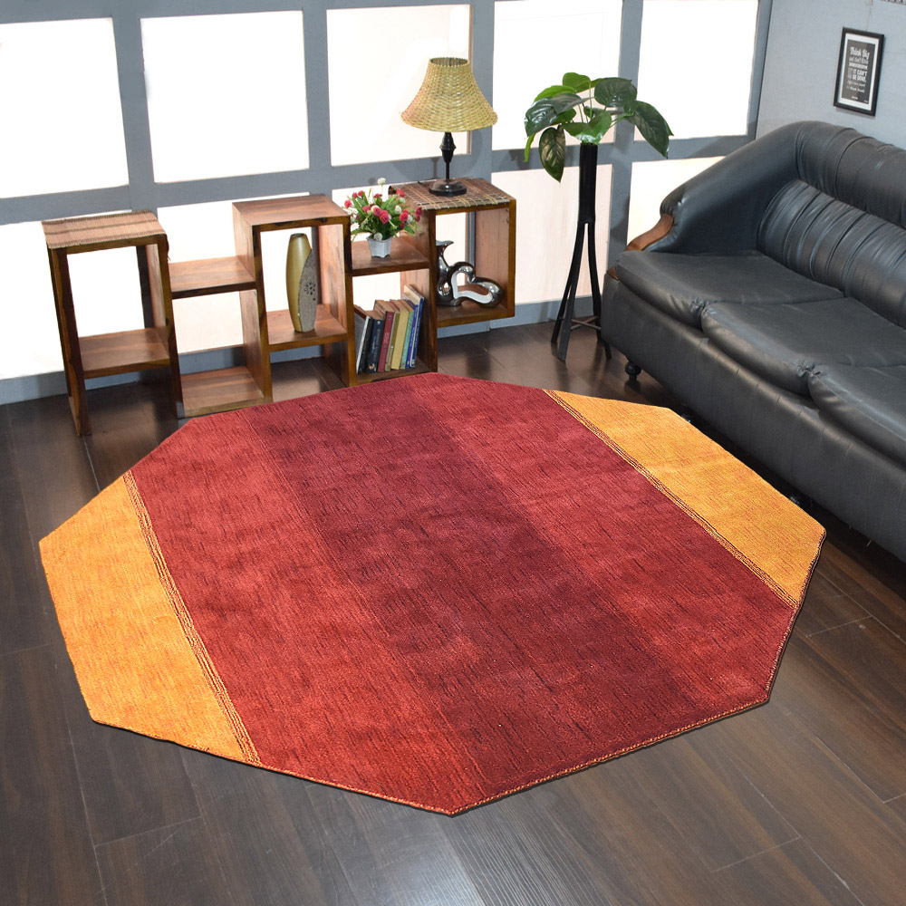 Picture of Get My Rugs UBSL00215L1526D13 10 x 10 ft. Hand Knotted Loom Contemporary Area Rug&#44; Orange & Red