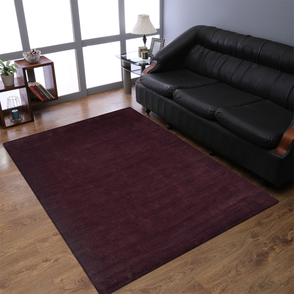 Picture of Get My Rugs UBSLSM111L0004A17 9 x 12 ft. Hand Knotted Loom Silk Mix Solid Rectangle Area Rug, Brown