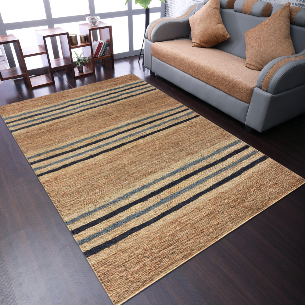 Picture of Get My Rugs UBSJ00096S00X04A9 5 x 8 ft. Hand Knotted Sumak Jute Contemporary Rectangle Area Rug, Light Brown