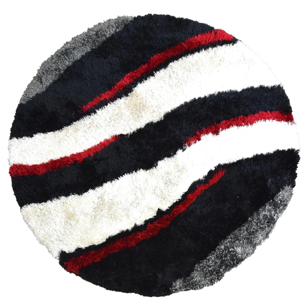 Picture of Get My Rugs UBSK00029T0000B8 8 x 8 ft. K00029 Hand Tufted Shag Polyester Contemporary Round Area Rug - Multicolor