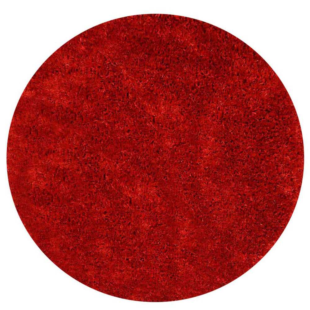 Picture of Get My Rugs UBSK00102T0026B3 6 x 6 ft. Hand Tufted Shag Polyester Solid Round Area Rug - Red L00100