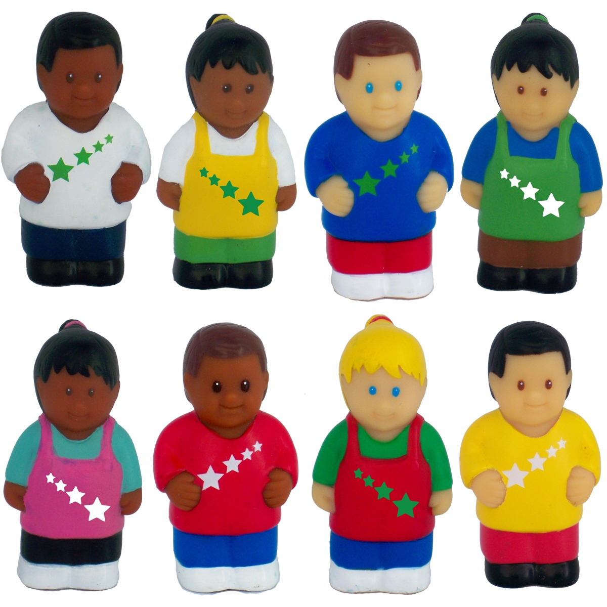 Picture of Get Ready 618 All Star Kids Multi-Cultural Children Figurines - Set of 8