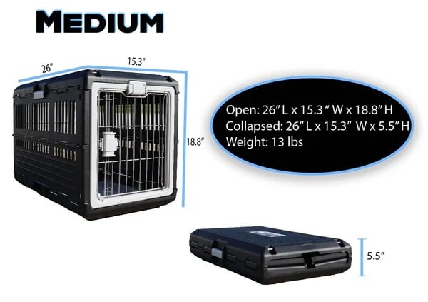 Picture of Mirapet 10201 Collapsible Pet Crate - Medium