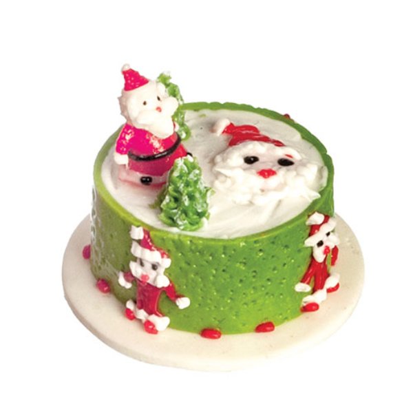 AZG6194 Christmas Cake for Dollhouse Miniature