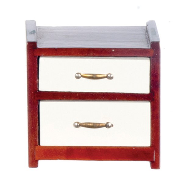 AZT3270 Mahogany Night Stand for Dollhouse Miniature