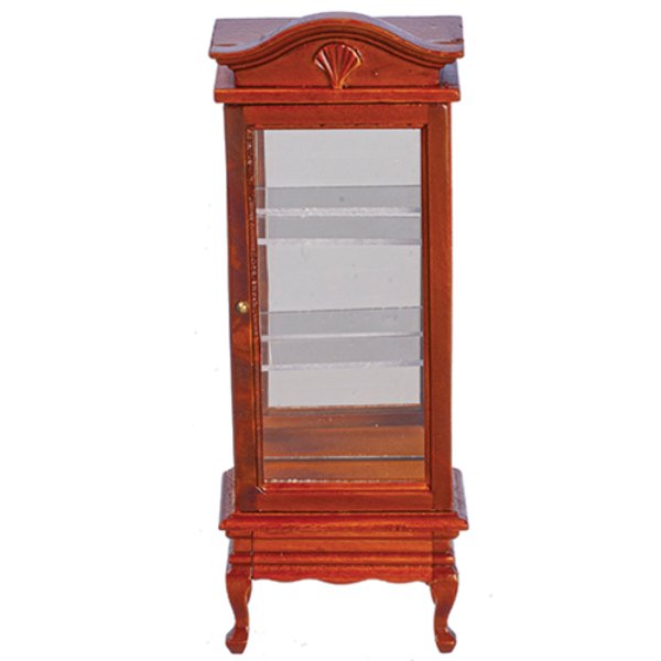 AZT6304 Display Cabinet for Dollhouse Miniature - Walnut