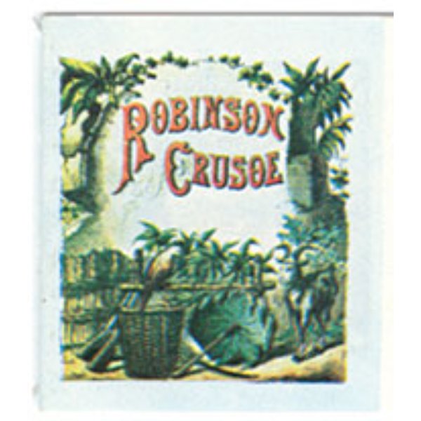 CAR1302 Robinson Crusoe Readable Book for Dollhouse Miniature