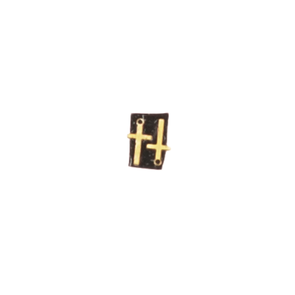 CAT2A Brass Plain Cross for Dollhouse Miniature - 2 Piece