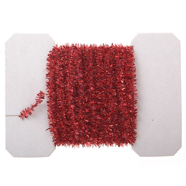 CLD107 Tinsel Garland for Dollhouse Miniature - Red