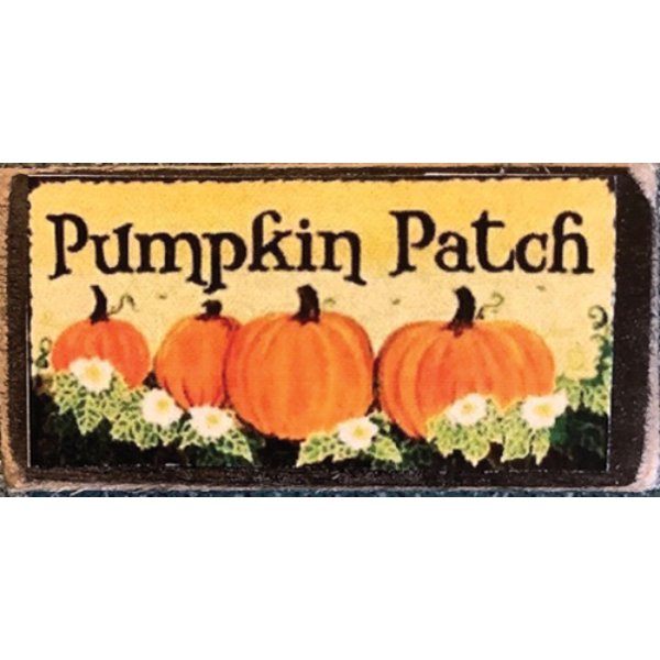 CLD912 Decor Board Sign for Dollhouse Miniature - Pumpkin Patch