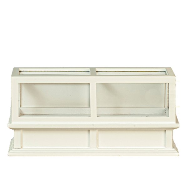 AZT6086 3 in. CB Store Display Case for Dollhouse Miniature - White